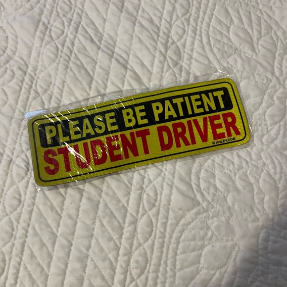 Student Driver Bumper Sticker - Picture 1 of 2